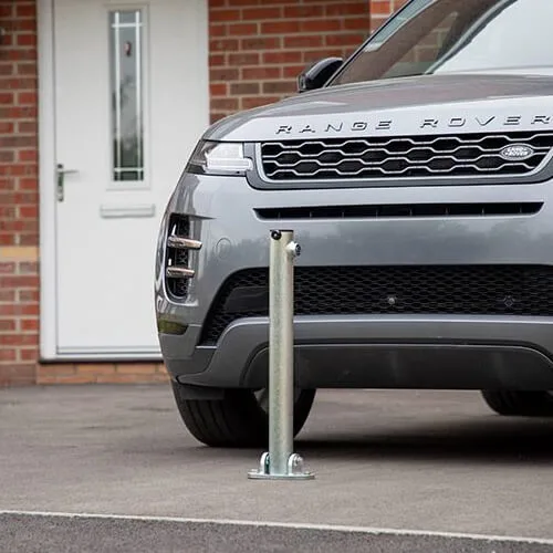 DriveGuard Park Fold-Down driveway bollard