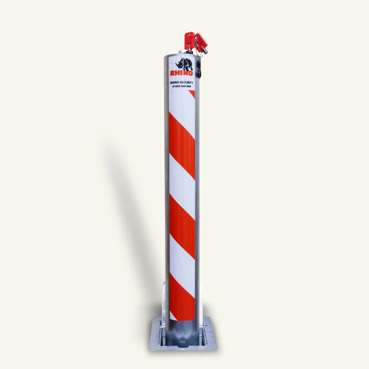 Galvanised Steel Lift-Assist Telescopic Driveway Bollard
